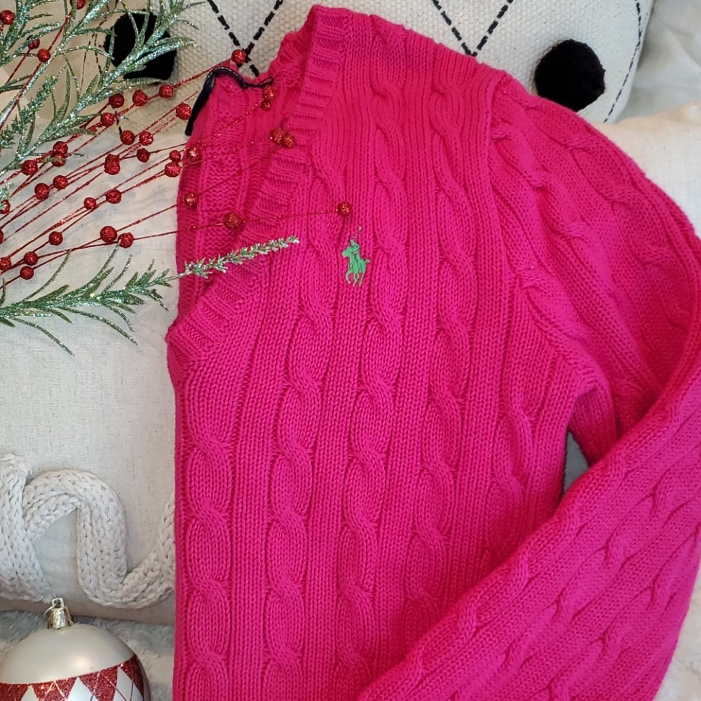 Ralph Lauren sweater adult, pink